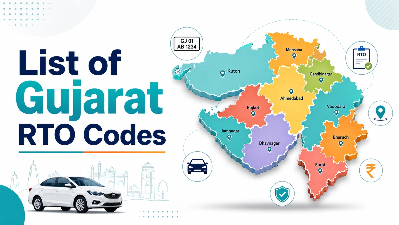 List of Gujarat RTO Codes
