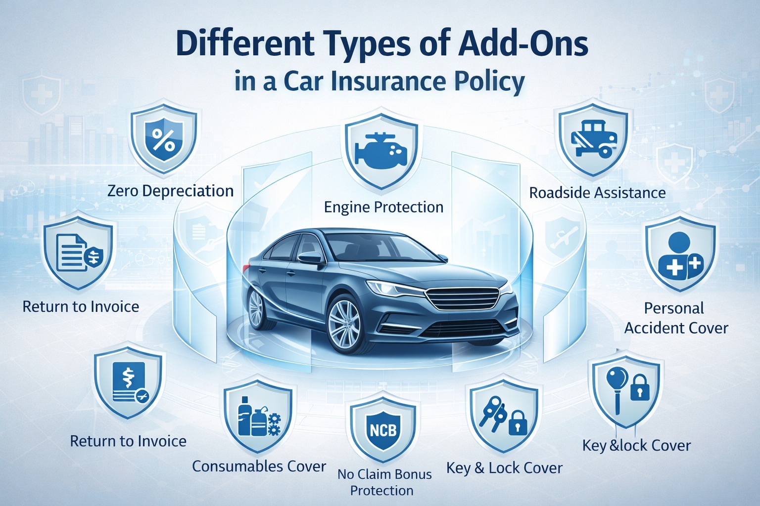 Different Types of Add-Ons Cover in a Car Insurance Policy