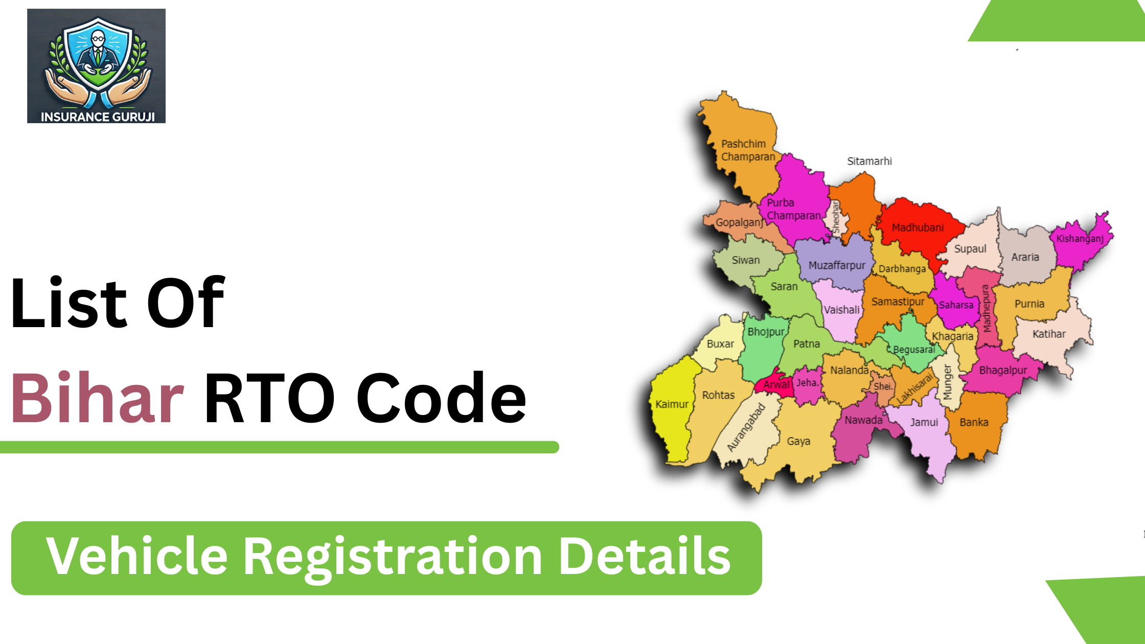 Bihar State RTO Code List