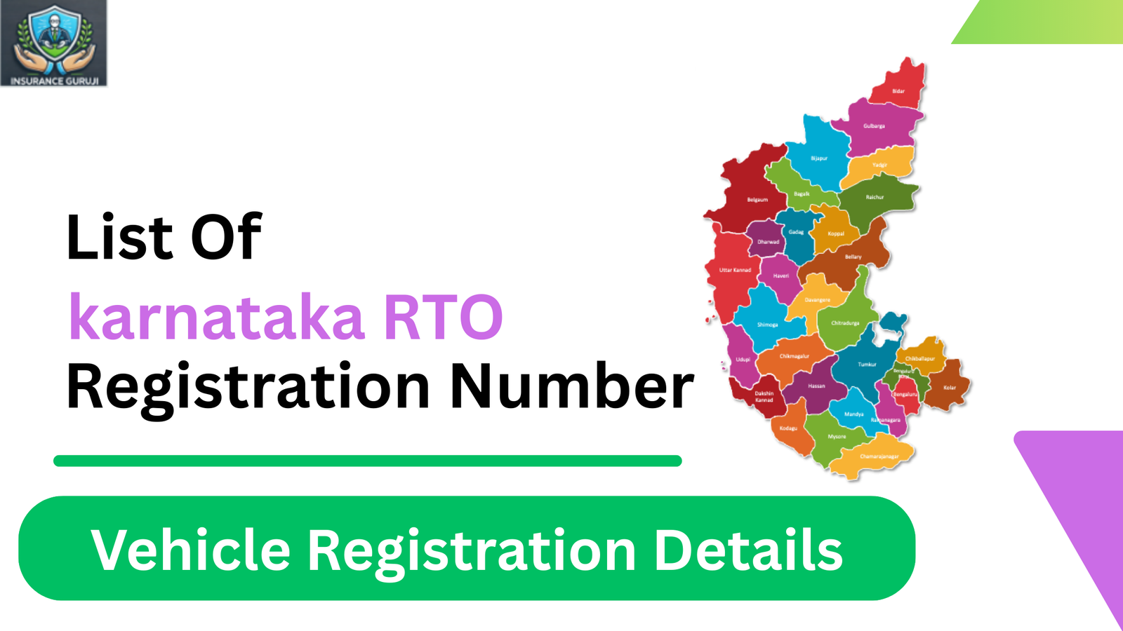 Karnataka RTO Registration Number List