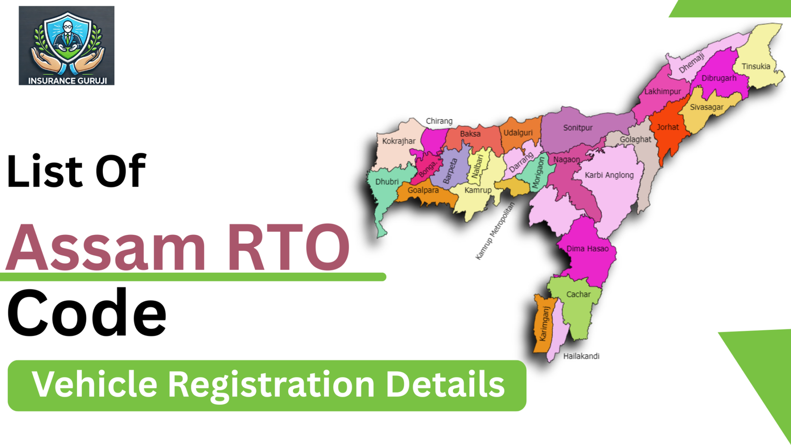 All Assam Rto Code All Assam RTO Code List - Insurance Guruji