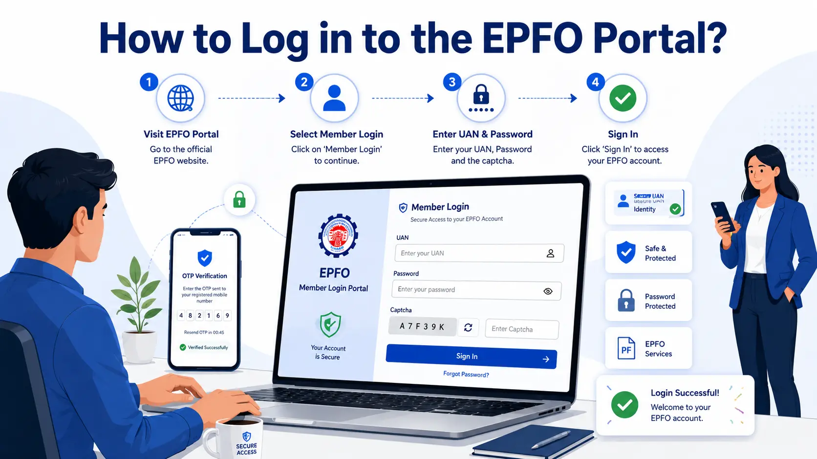 How to Log in to the EPFO Portal