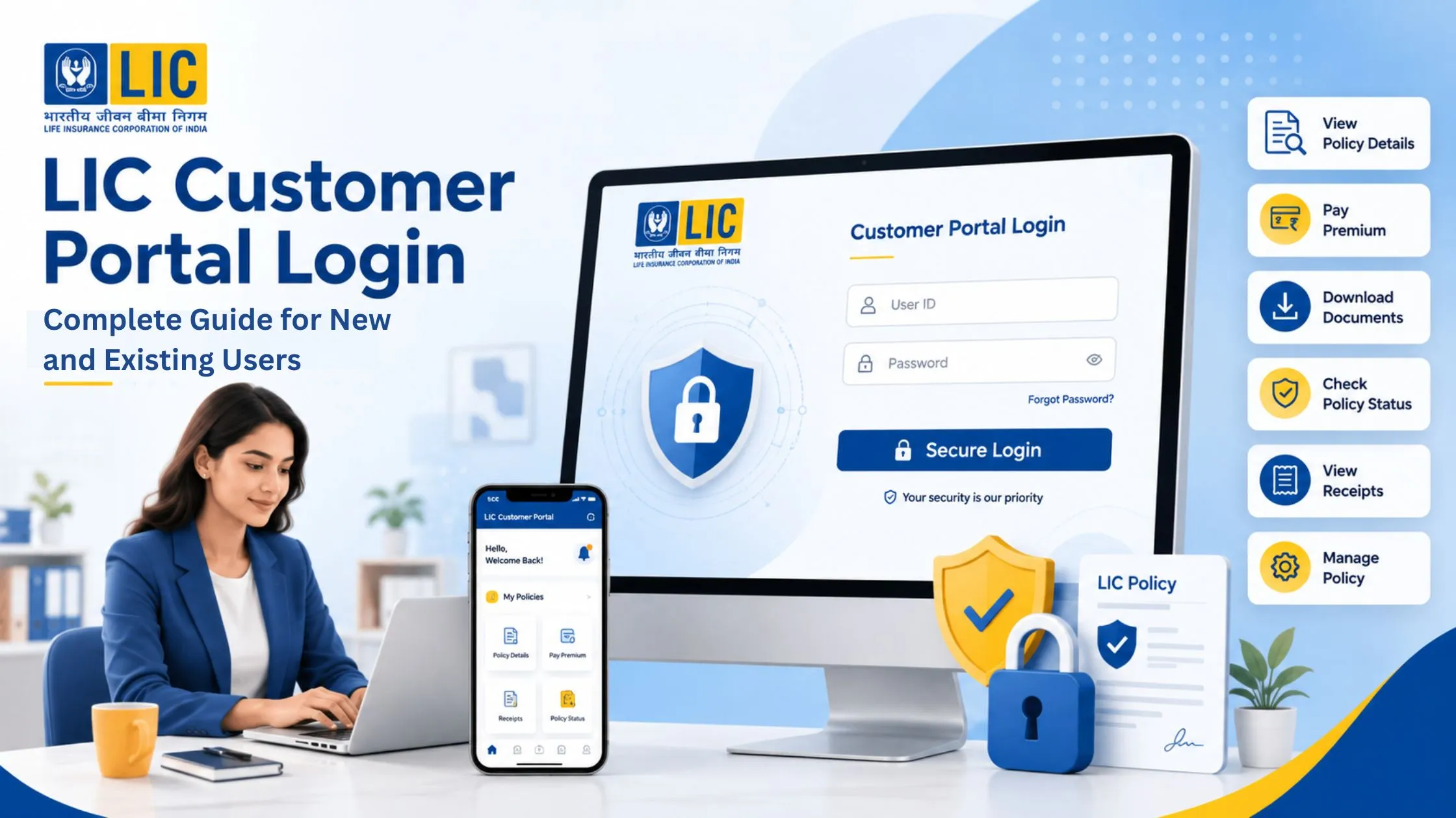 LIC Customer Portal Login: Complete Guide for New and Existing Users