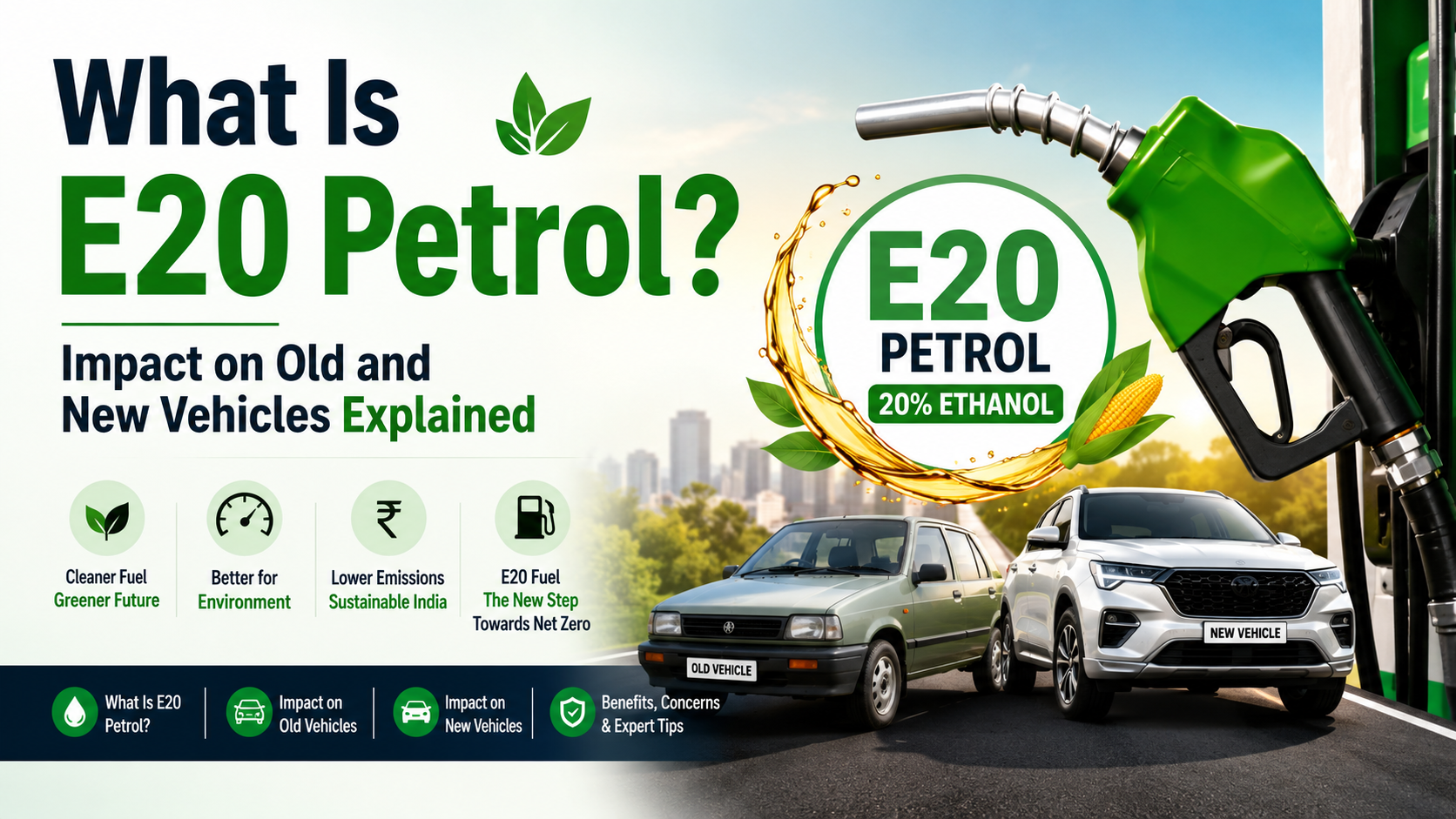 What Is E20 Petrol? Impact on Old and New Vehicles Explained